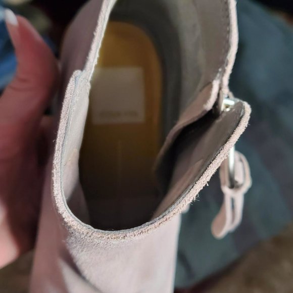 Dolce Vita “Levi” Suede Peep Toe Bootie in Gray Sz 9.5- Shipping Incl - Picture 6 of 15